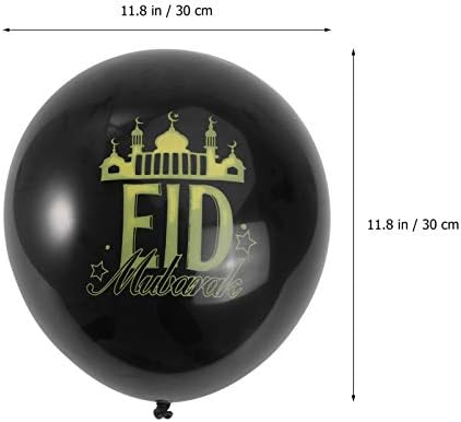 Bestoyard Početna Dekor 40pcs Eid Mubarak Balloons Happy Eid Mubarak Latex Baloni Mubarak Party Favorit Eid Party Supplies House ukrasi