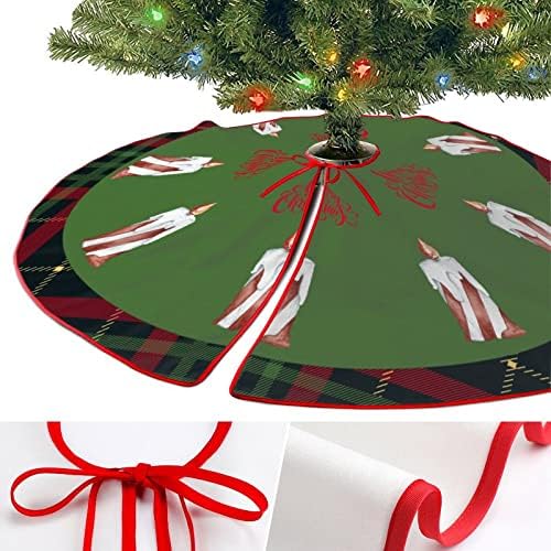 Snowflake božićna suknja, božićni plejsni Xmas ukrasi mat, 30 x30 gnome stablo baza za rustikalne sretne božićne zabave Xmas Dekoracije za odmor
