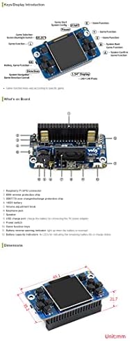 TINY IMERPI15 Dizajniran za malinu PI, 1,54 inča, rezolucija 240 × 240, kompatibilna sa maline PI nula / nula w / nula wh / b + /