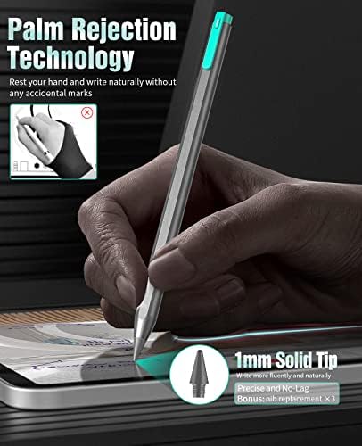 Timovo olovka za iPad 10/9/8/7 / 6. generacija, 2022 iPad Pro 12,9 / 11, iPad Air 5/4/3, Mini 6/5 Ballpoint olovka za pritisak, precizno pisanje, prostor, prostor