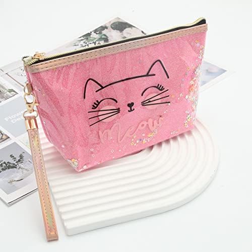 Aufruh Slatka mačka za šminku za torbicu Torbica toaletna torba Dodatna oprema Organizovanje patentnih zatvarača Poklon Idea Vodootporna