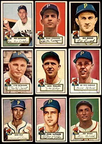 1952. TOPPS Pittsburgh Pirates niskog broja Team Set Pittsburgh Pirates VG Pirates