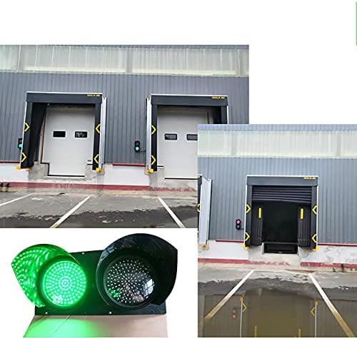 Naosin-Ni Retro Industrial Prometna lampica 200mm, LED zidna reflekciona lampa, 2 svijetlo crvena zelena, lampica za upozorenje