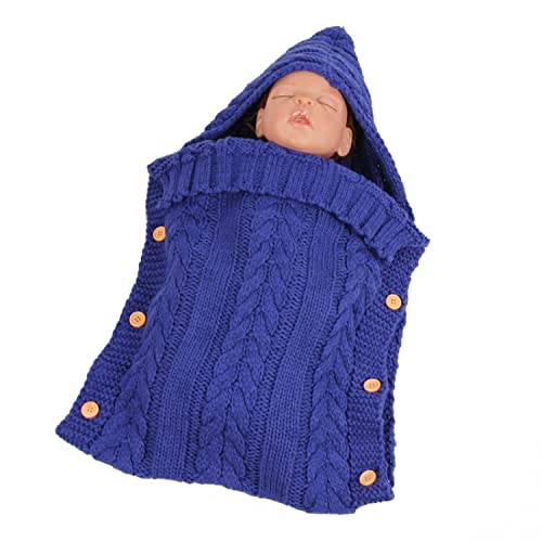 Jesenja / zimska djeteta pletena vunena gumba za spavanje za spavanje Fotografija Blaket kolica za spavanje