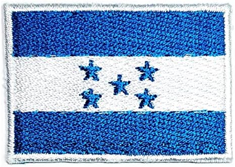 Kleenplus 3kom. 1, 2X1, 7 INČA. Honduras zastavu Patch država zastava vezeni applique amblem uniforme vojne taktički željeza na šije na zakrpe kvadratni oblik za dekorativnu popravak kostim