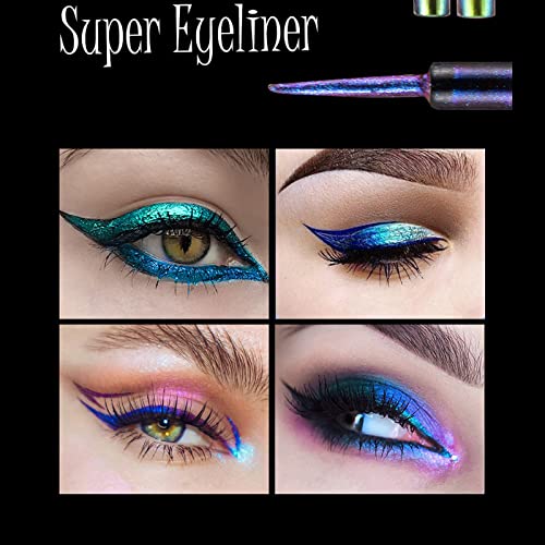 Maskara I Olovka Za Oči Optički Tečni Eyeliner Light Promjena Stage Wear Sedefasti Tečni Eyeliner Šminka Za Oči Visoko Pigmentirani Metalik Multi Reflektivni Efekat Dugotrajna Ultra Fina Gumica Za Oči