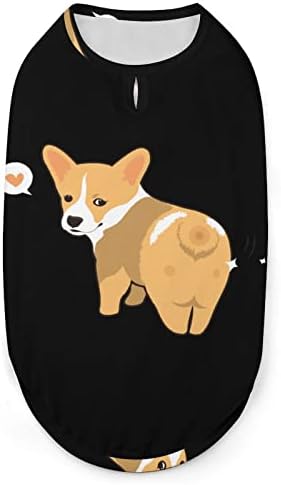 Slatki Corgi Shiny Butt Pass Vest Pulover PET dukserirt za pse za jakna za pse za mala srednja psa i mačke XL