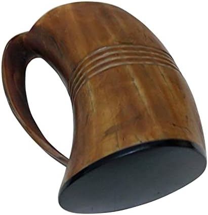 Srednjovjekovna ručna ručno izrađena real rog napravio je viking piva
