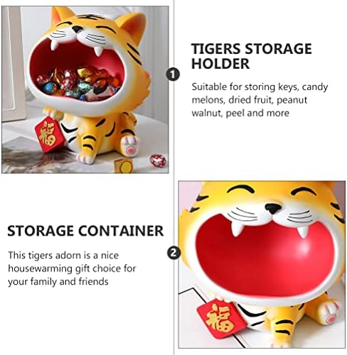1 PC Storage Kontejner ukrasni tigrovi Mascot Decor Tigers Držač za pohranu za dom / zid / uređenje soba