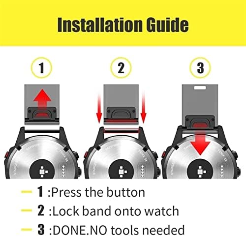 HEPUP 22 26mm traka za sat za Garmin Fenix 7 Fenix 6 5 5Plus 935 945 Silikonski Easyfit narukvice za Fenix 7x 6x 5x traku za sat