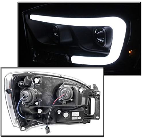 ZMAUTOPARTS LED Crni projektor farovi farovi za 2006-2008 Dodge Ram 1500 2500 3500