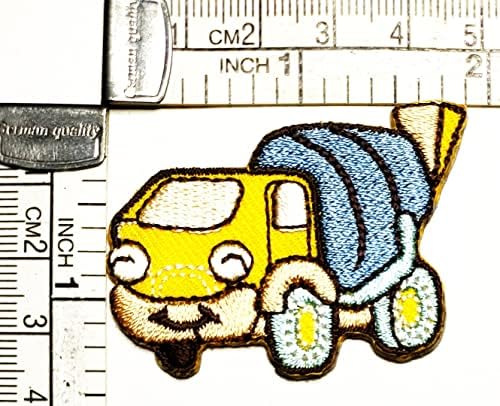 Kleenplus 2kom. Mini kamion za beton Crtić Sew Iron on Patch vezena aplikacija zanat ručno rađena odjeća haljina biljni šešir Jean