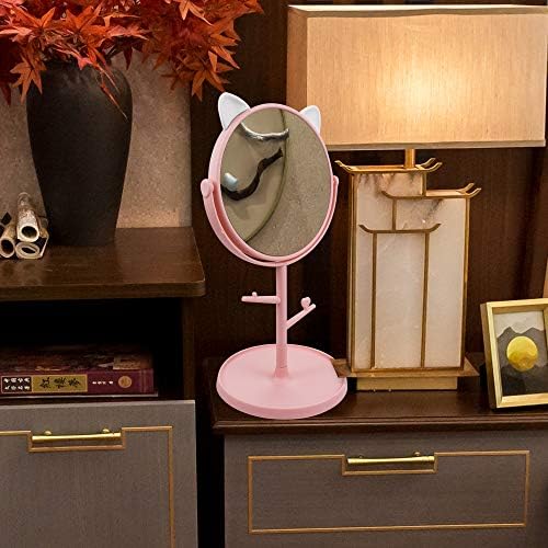 Nonebranded sto ogledalo za Makeup&Samostojeći roze ogledalo, sklopivi dizajn za stol