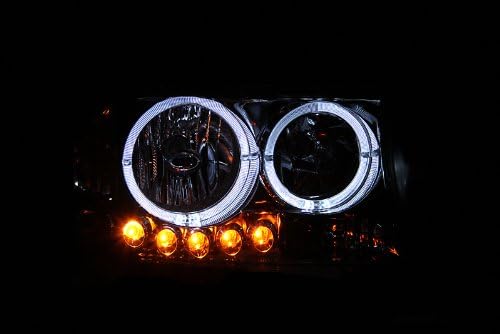 Anzo USA 111085 Dodge Dakota / Durango kristalno čista crna sa jantarnim reflektorima sklop farova -