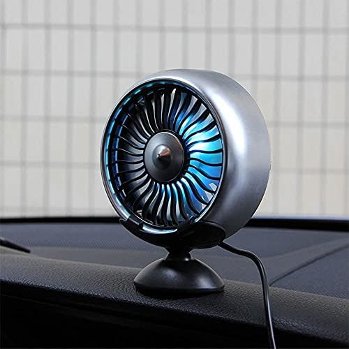 YCZDG 12V Električni ventilator automobila 360 stupnjeva automatsko hlađenje AIR cirkulator cirkulator ventilatora zraka za letnje