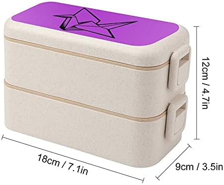 Papirna dizalica Bento ručak kutija 2 odjeljak za skladištenje hrane sa kašikom i viljuškama