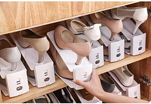 KMMK ormar za ulazni hodnik kreativni stalak za cipele štedi prostor, podesiv prostor za paket dvostrukog slaganja, 5 komada postavljenog stalak za skladištenje obuće Organizator i hodnik