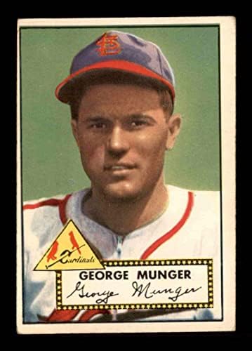 115 Red Munger - 1952. bejzbol kartice 1952. godine VGEX - bejzbol ploče sa podiznim vintage