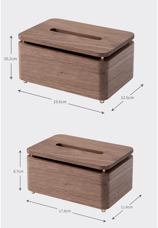 Quul domaćin za dnevnu sobu salpkin box box stola kreativnost restoran i čaj tablica crna kutija za tkivo orah