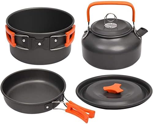 LEPSJGC aluminijumski kuhinjski Set komplet za kampovanje Kettle Travel Mountaineering Picnic BBQ oprema za jelo