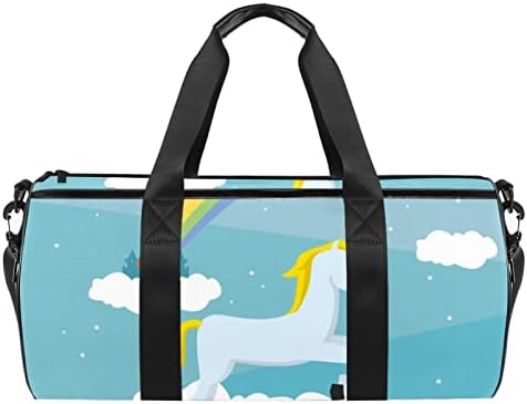 Mamacool slatka jednorozi torba za nošenje preko ramena platnena putna torba za teretanu sportski ples Travel Weekender