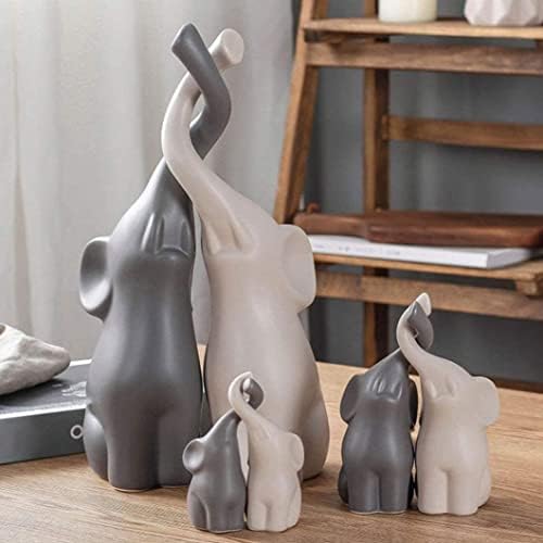 Gcroet keramički slon parovi Kućni ukras Ljubavni par životinja Dekorativne figurice za dnevnu sobu Spavaća soba Supruga Božićni odmor