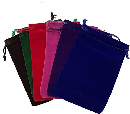 Luoyoutheng 10pcs 10x15cm Male vrećice za grešačke grešačke greške poklon torba Nakit torbica Mix Boja za umjetničke zanate Vjenčanje Favorit Candy Bag