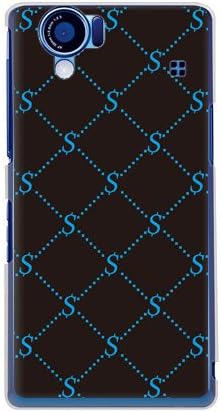 Drugi kožni monogram Black X Blue Design by ROTM / za Aquos telefon 102SH II / Softbank SSH122-PCCL-202-Y350