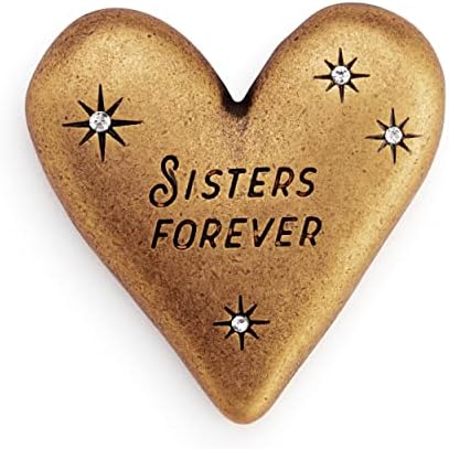 DEMDACO sestre Forever Gold Tone 1 inčni metalni i rhinestone poklon token