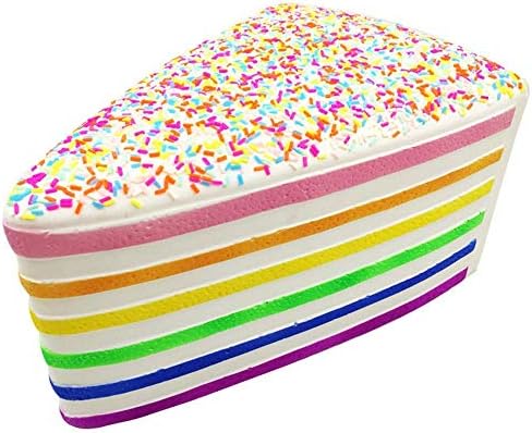 Ganjiang Giantske igračke Jumbo Rainbow torte Squishy sporog podizanja s dugim prskalicama prikupljanje poklon stres reljever