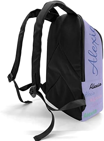 Personalizirani ruksak FINMYE s imenom prilagođene ležerne ramene torbica ramena za staza za putovanja, ljubičasta