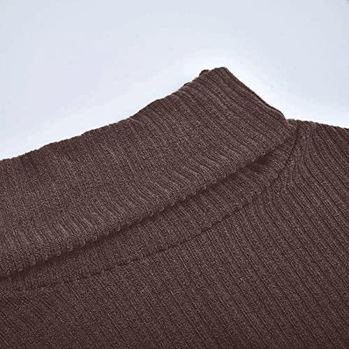 Ženska proljetna moda 2023 Dugme za pulover Turtleneck, dugih rukava, pleteni džemper vrhovi džemperi