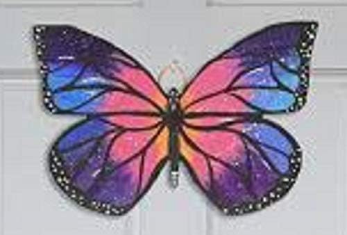 Butterfly Clout Nedovršena drvna životinja Kids Craft Home Decor Uskršnji vješalica vrata MDF Oblik Platno Stil 3