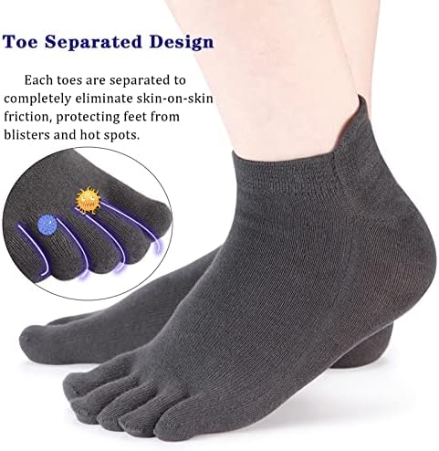 Meaiguo čarape No Show trčanje pet čarapa za muškarce žene 4 para