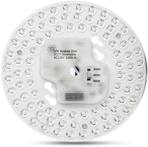 Zamjena Stropne lampe Tomosu, 6,69 inča Prigušiva 3cct 3000K/4000K/5000K 36W 3200LM 120v, komplet LED svjetla za stropni ventilator,