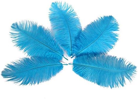Zamihalaa 10-200pcs/lot jezero plavo pahuljasto nojevo pero 15 - 70cm DIY nakit perje za izradu zanata&dekoracija za svadbene zabave