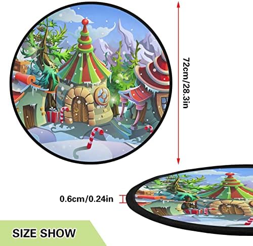 Božićno selo Božić Xmas Tree Mat suknja Vodootporna, Santa Claus House Stal za stalku za sve prilike Novogodišnje dobavljače za odmor