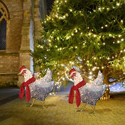 Sa šal Holiday dekoracije piletina Božić ukrasi dekoracija Božić svjetlo-up LED