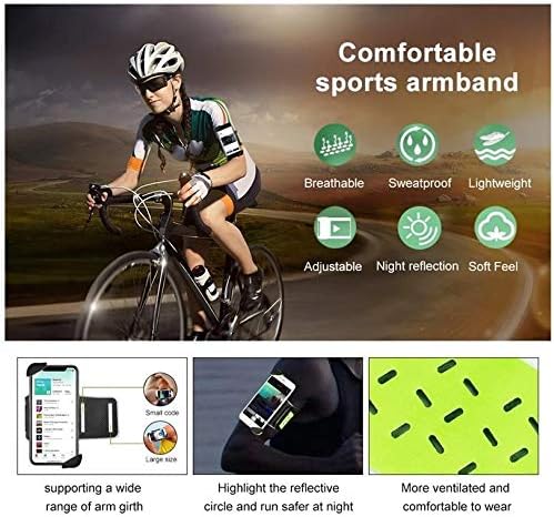 Boxwave Holster kompatibilan sa Cellallure Cool Pro - FlexSport Armband, podesiva traka za vježbanje i kandidal za Cellallure Cool Pro - Stark Green