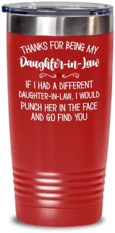 Kćer u pravnom tumbleru Hvala što ste mi kćeri u pravu smiješne rođendan božićne ideje za vjenčanje za mladenku Bonus kćer iz zakona