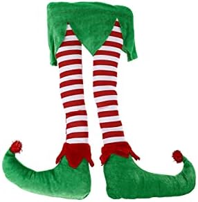 Toyvian Car Decor Božić Elf Punjene noge Zaglavljene stablo Dekoracije Xmas Holiday unutarnji dekor strana ukrasi za božićne ukrase