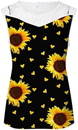 Ženski kratki rukav Trendy cvjetni print ljetni vrhovi labavi fit čipke T majice Women V Vježba
