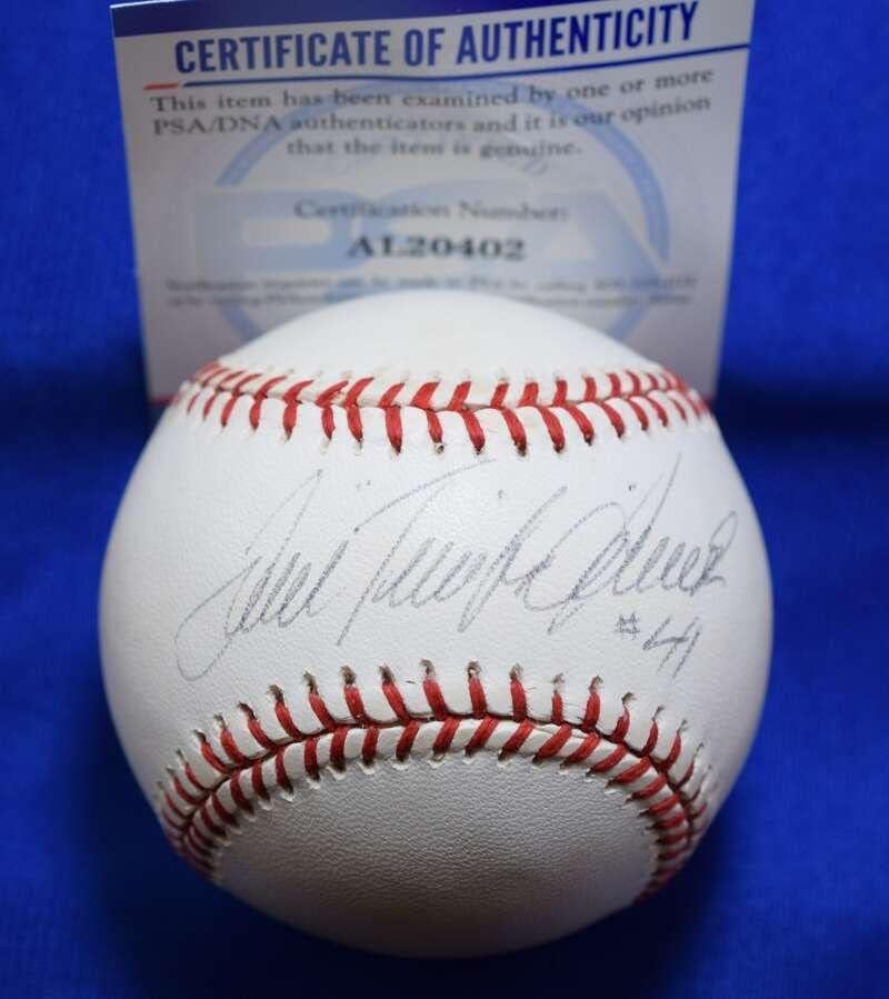 Tom Faurtific Seaver PSA DNK Coa Autograph Nacionalna liga Onl potpisan bejzbol - autogramirani bejzbol