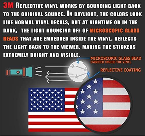 Državna zastava Arlington City Virginia | VA zastava Arlington County Oval State Colors Reflection naljepnica Naljepnica 3x5 inča