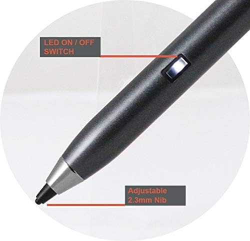 Bronel siva Fine tačaka digitalna aktivna olovka kompatibilna sa HP EliteBook X360 1030 G4 13.3 FHD-om osjetljivim na zaslonom za