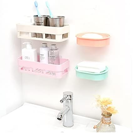 Rtyuie stalak za kupaonicu Skladištenje šampon nosač kuhinje spremnik za skladištenje stalak za skladištenje zidova ugrađena kupaonica