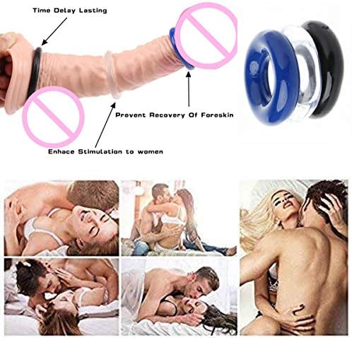 Penisring / kokrijci, 6 kom različitih veličina silikonski penis rukav / prosilničar, rastezljivi dulji teže jače zabrana zabrane erekcije, kašnjenje vremena za ejakulaciju za muškarce