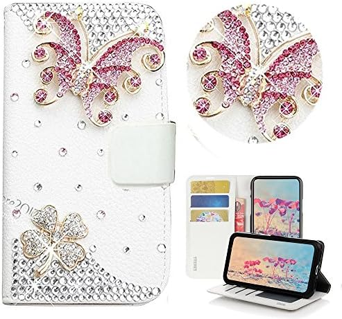 STENES Huawei Ascend XT2 Case-moderan - 3D ručno rađeni Bling Kristal prilično nakit dizajn novčanik Slotovi za kreditne kartice Fold