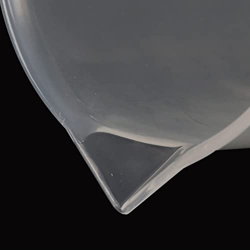 Auniwaig plastična čašica 1000ml, plastična visoko oblika diplomirana čaškom sa izljevom i ručkom, prozirna polipropilen diplomirana mjerna čaša za kuhinju, laboratorijsku laboratoriju, 5pcs