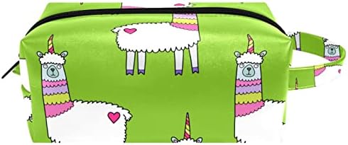 Tbouobt pokloni za muškarce Žene šminke torbe toaletne torbice Male kozmetičke torbe, lama crtani životinja Alpaca